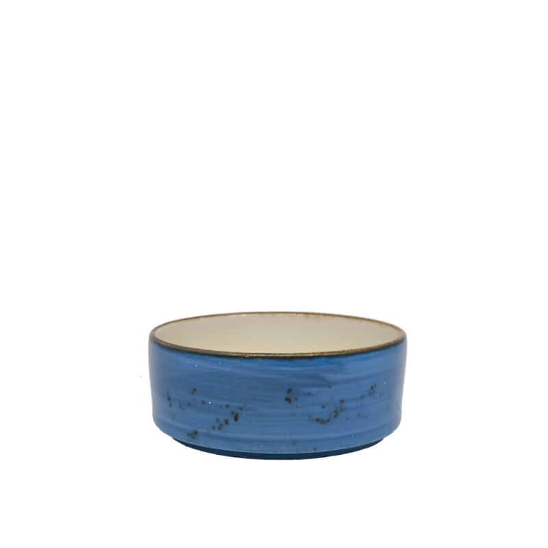 Zest Porcelain Step Yüksek Kase 12Cm -Paris Mavi - 1