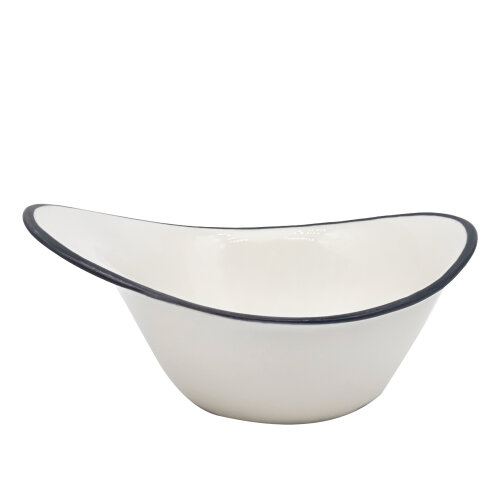 Tulu Porselen Stil Kase 20 cm File 64 Siyah STL20KSF64 - TULU PORSELEN