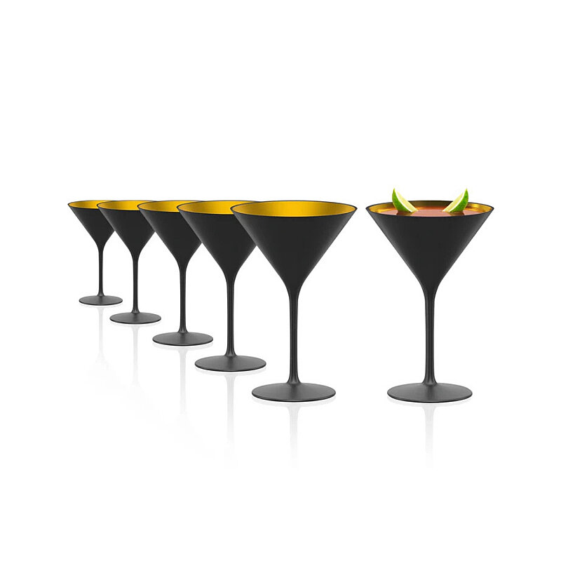 Stölzle Lausitz Coctaıl Glass Grandezza Black Gold - 3