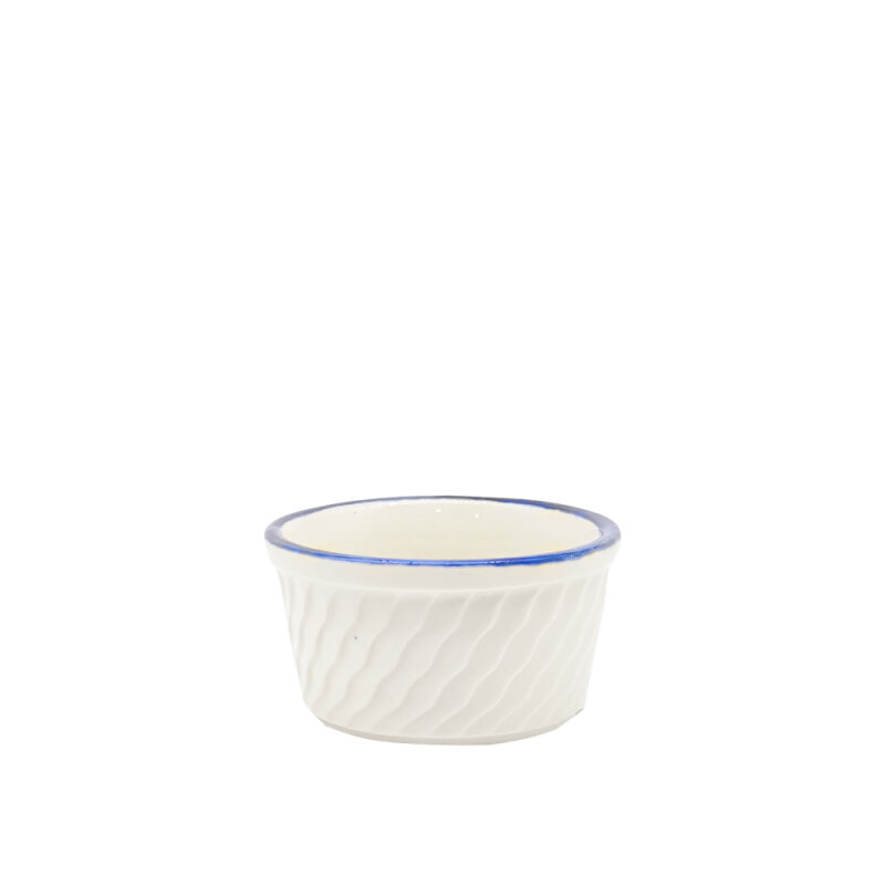 Zest Porcelain Suffle Kase Rölyef 6Cm -Riva Mavi - 1