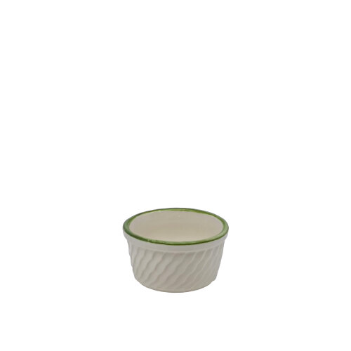 Zest Porcelain Suffle Kase Rölyef 6Cm -Riva Yeşil - ZEST PORCELAIN