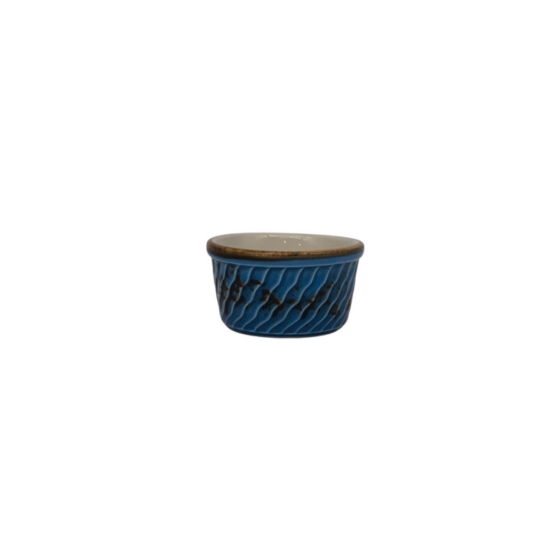 Zest Porcelain Suffle Kase Rölyef 6Cm -Paris Mavi - 1
