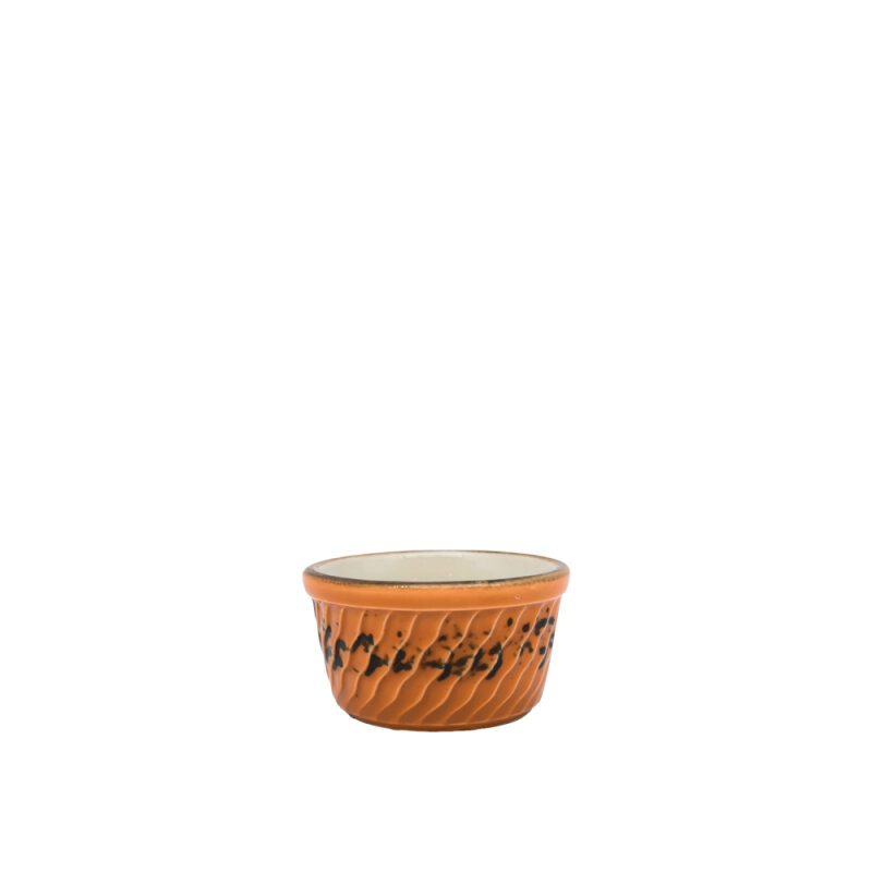 Zest Porcelain Suffle Kase Rölyef 9Cm -Paris Turuncu - 1