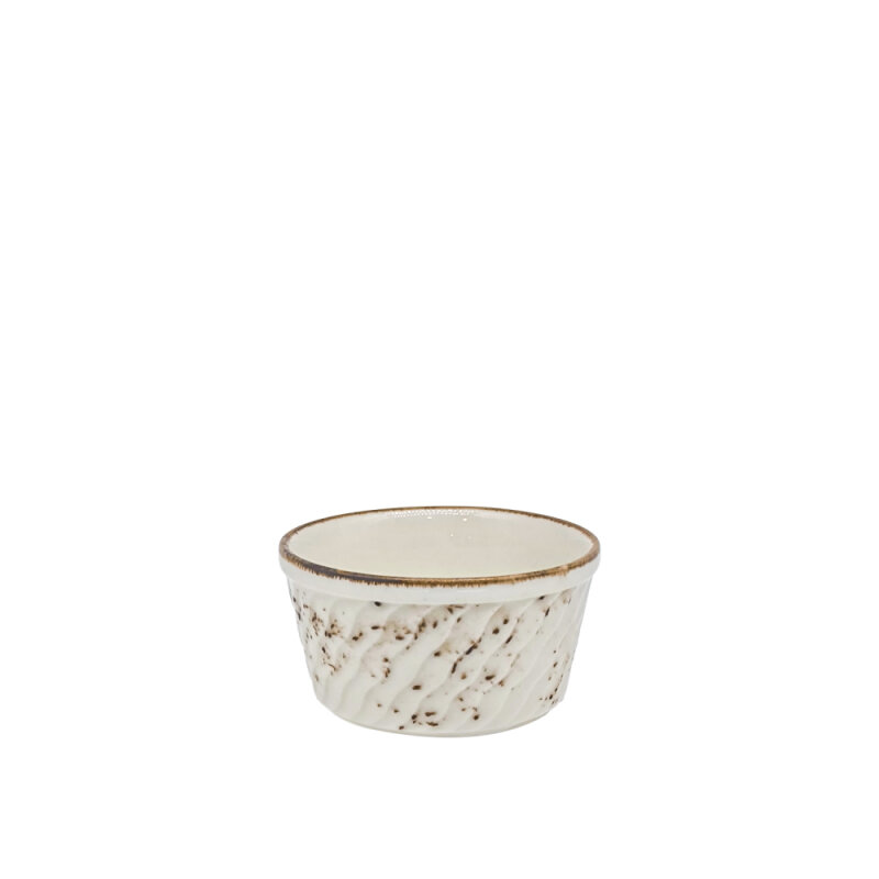 Zest Porcelain Suffle Kase Rölyef 9Cm-Paris Krem - 1