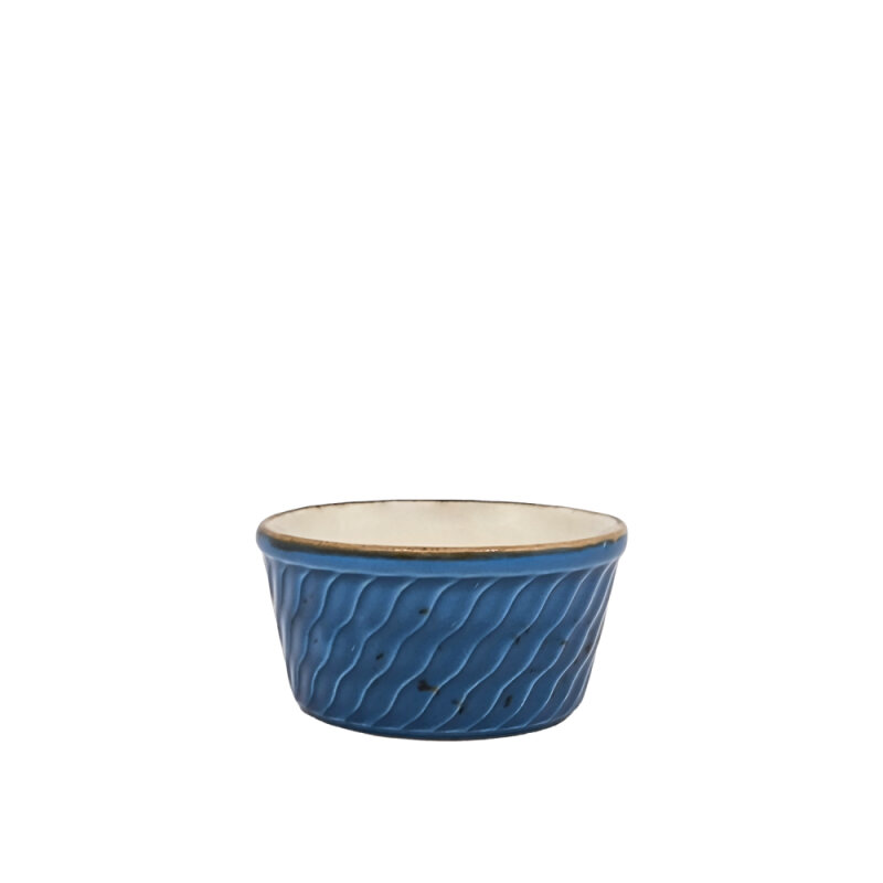 Zest Porcelain Suffle Kase Rölyef 9Cm -Paris Mavi - 1