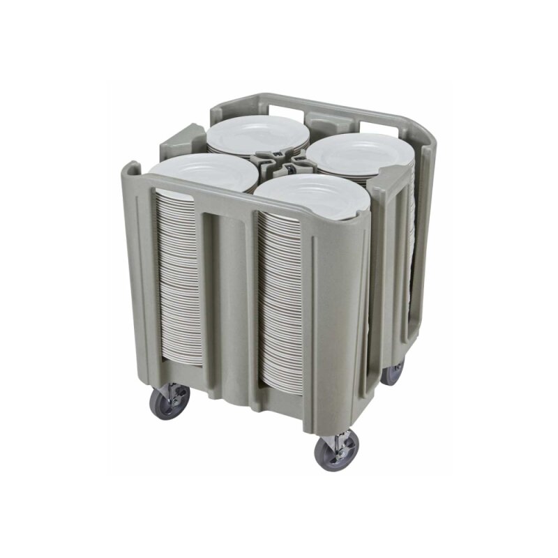Cambro Ayarlanabilir Tabak Taşıma Arabası Alacalı Gri ADCSC480 - 1