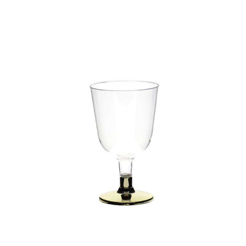 Rubikap Tek Kullanım Ayaklı Kadeh 150 Ml Ps Altın Ayak R.150 - 1