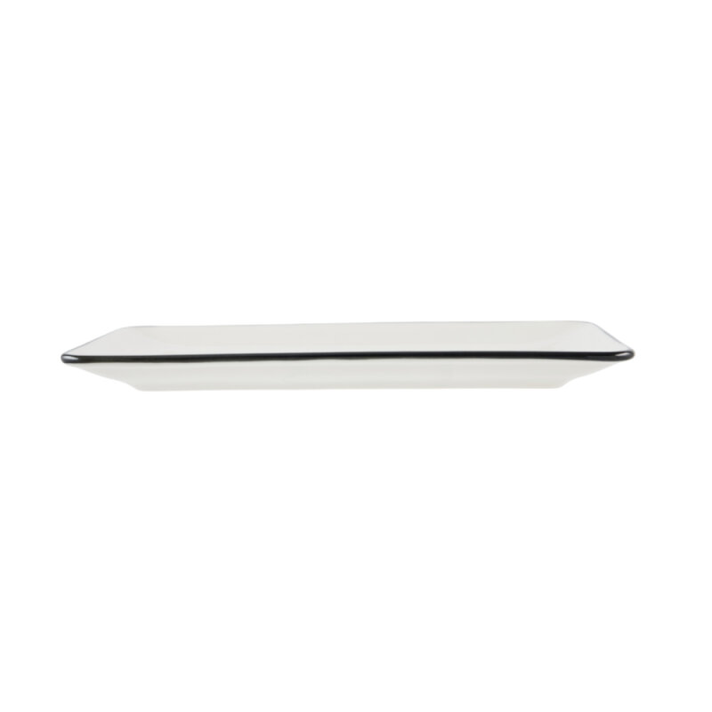 Zest Porcelain Tk Sunum Tabak 30X15Cm-Riva Siyah - 2