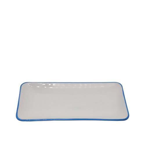 Tulu Porselen Tk Sunum Tabak 30X15cm - File 93 Mavi TK15KYF93 - TULU PORSELEN