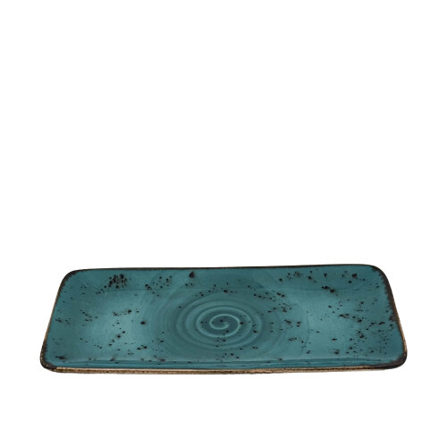 Zest Porcelain Tk Sunum Tabak 30X15Cm-Paris Turkuaz - ZEST PORCELAIN