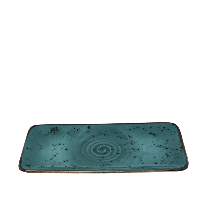 Zest Porcelain Tk Sunum Tabak 30X15Cm-Paris Turkuaz - 1