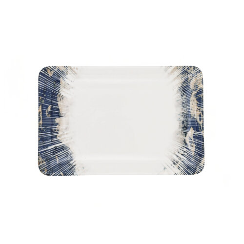 Tulu Porselen Tk Sunum Tabak 30X20Cm -Aral - TULU PORSELEN