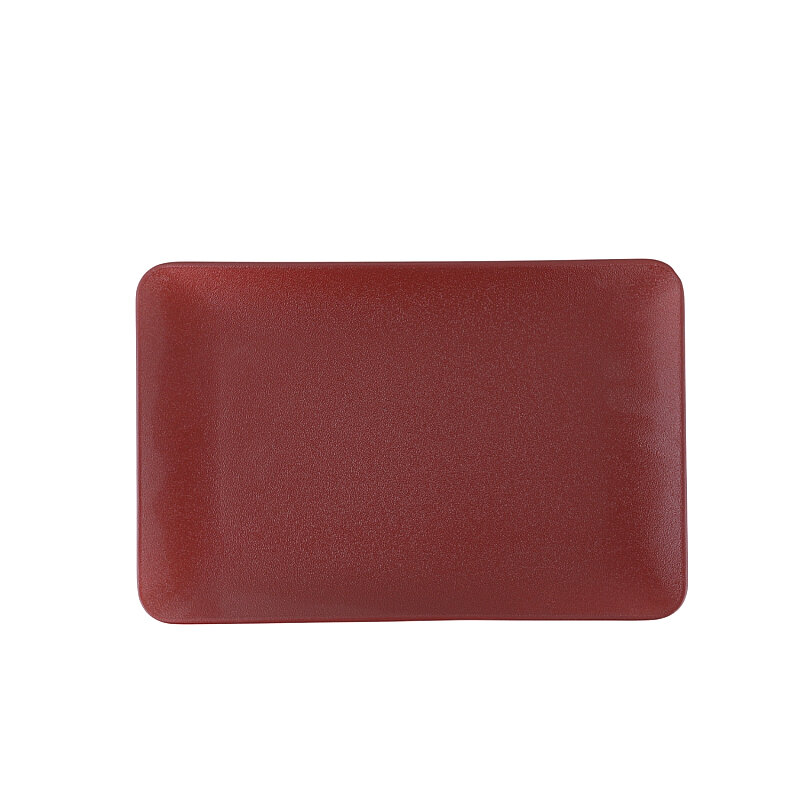 Zest Porcelain Tk Sunum Tabak 30x20 cm - Crater Claret Red - 1