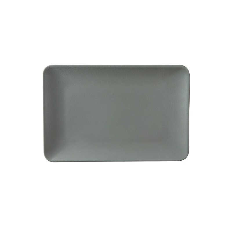 Tk Sunum Tabak 30X20Cm-Velour Gri - 1
