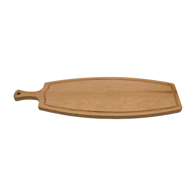 Tuan Ahşap Lavaş Sunum Oval Kulplu -20X61 - 1