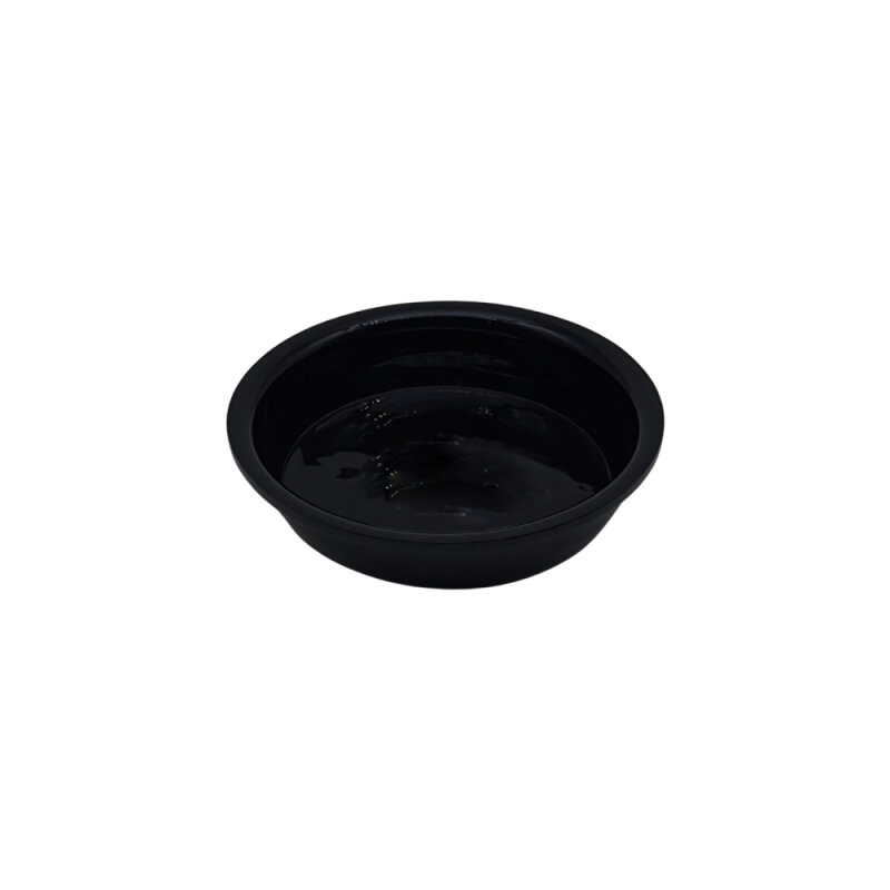 Tuan Plexi Tortilla Kabı Kapaklı D:15 Cm Siyah (Kırılma - 2