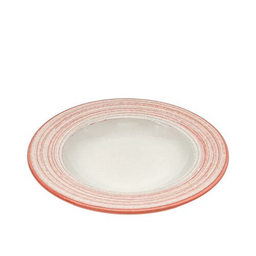 Zest Porcelain Anka Çukur Tabak 23 Cm -Tokyo Kırmızı - ZEST PORCELAIN
