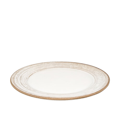 Zest Porcelain Anka Düz Tabak 27 Cm-Tokyo Kahve - ZEST PORCELAIN