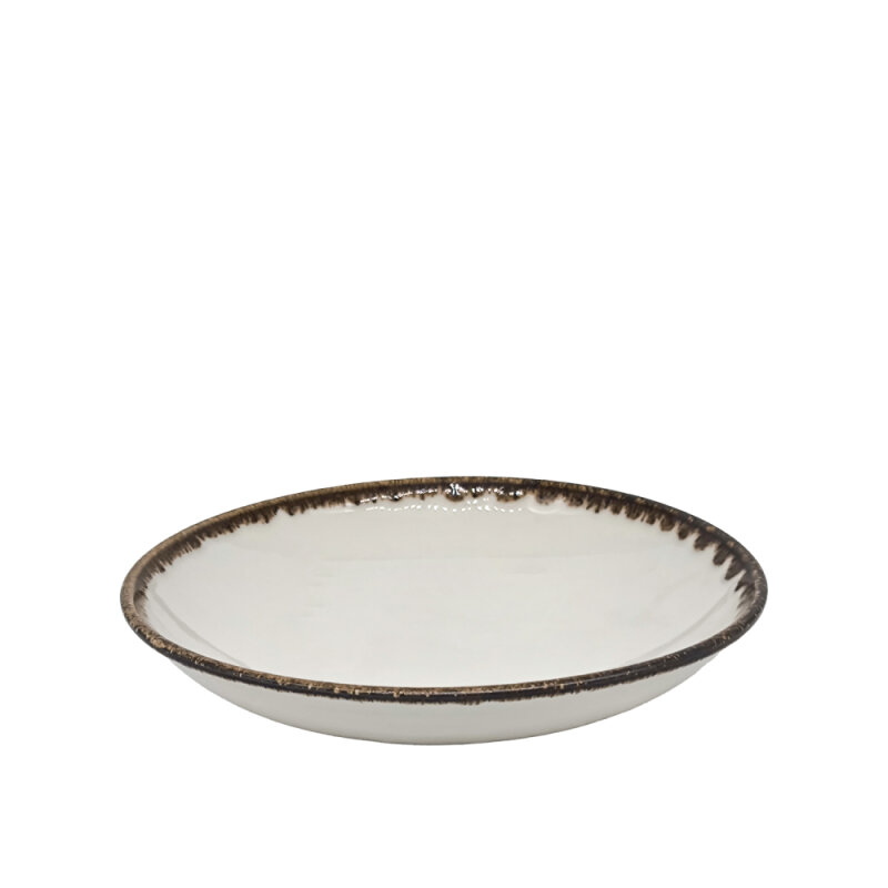 Zest Porcelain Elegance 23 Cm Çukur Tabak Chocolate - 1