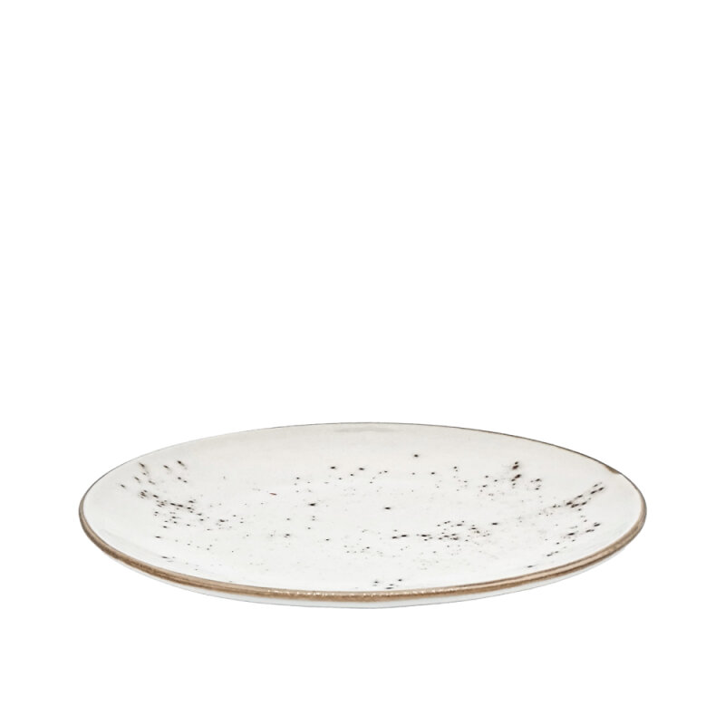 Zest Porcelain Elegance Düz Tabak 25 Cm-Paris Krem - 1