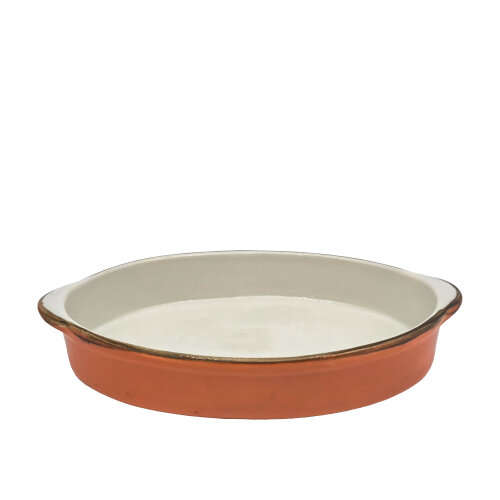 Zest Porcelain Fırın Kabı Oval 15X21Cm-Paris Turuncu - ZEST PORCELAIN