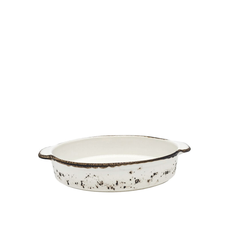 Zest Porcelain Fırın Kabı Oval 15X21Cm-Paris Krem - 1