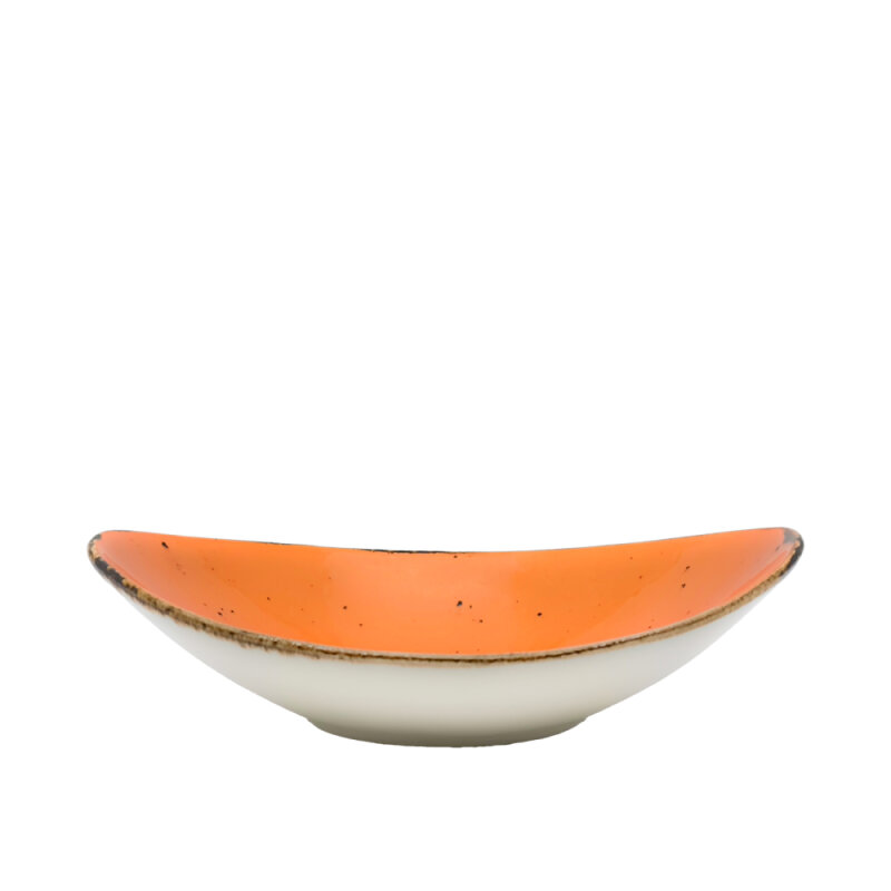 Zest Porcelain Gondol Kase 25X15,5 Cm-Paris Turuncu - 1
