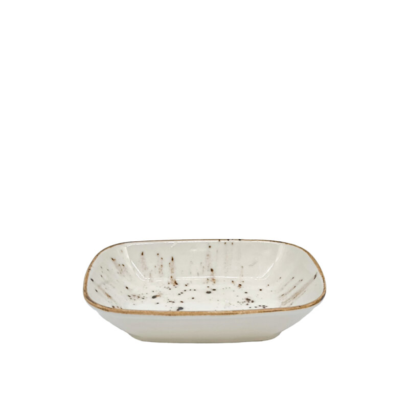Zest Porcelain Klasik Kare Kayık 17 Cm -Paris Krem - 1