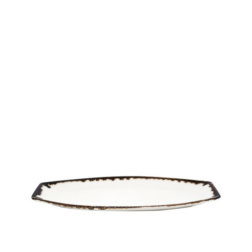 Zest Porcelain Kaya Kayık 30X12,5Cm-Chocolate - ZEST PORCELAIN