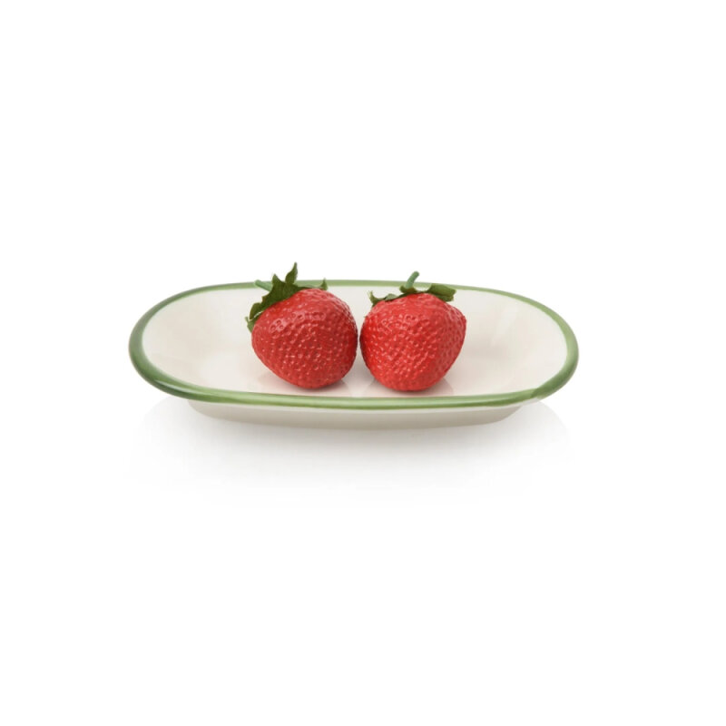Zest Porcelain Klasik Kayık 15Cm X 9Cm-Riva Yeşil - 2