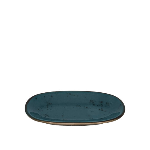 Zest Porcelain Klasik Kayık 19Cm X 11Cm-Paris Turkuaz - ZEST PORCELAIN