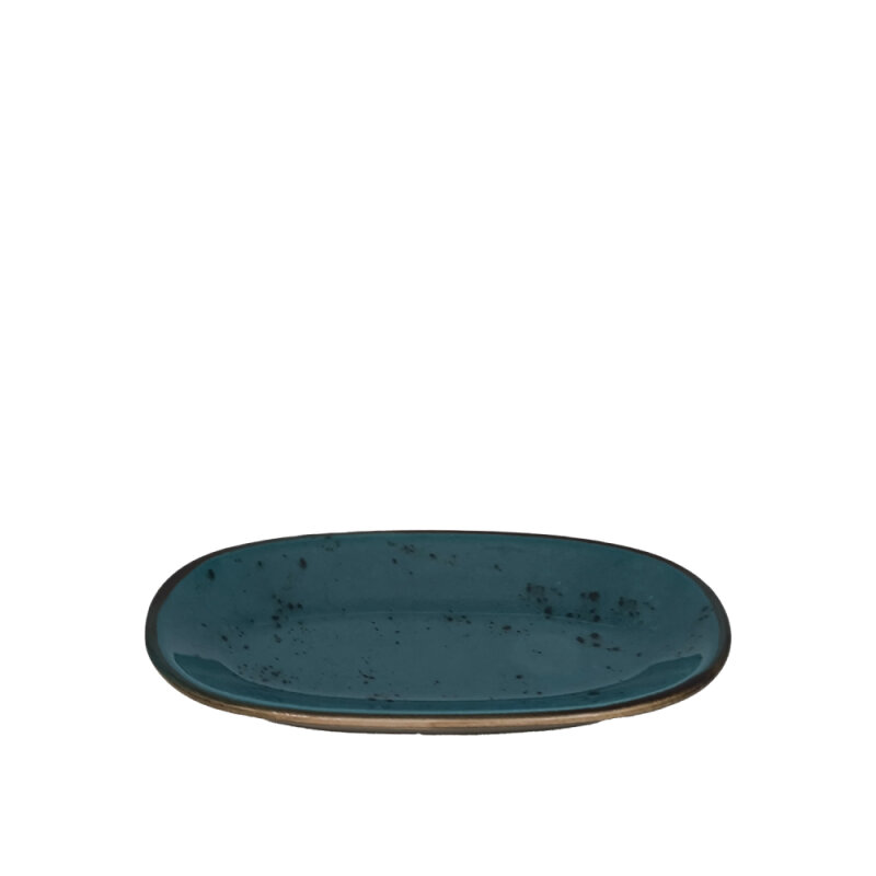 Zest Porcelain Klasik Kayık 19Cm X 11Cm-Paris Turkuaz - 1