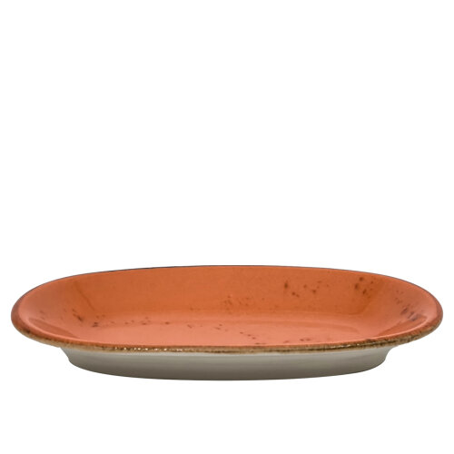 Zest Porcelain Klasik Kayık 29Cm X 17Cm-Paris Turuncu - ZEST PORCELAIN