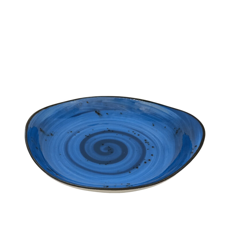 Zest Porcelain Mar Sunum Tabak 24 Cm-Paris Mavi - 1