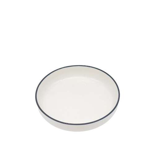 Zest Porcelain Step Çukur Tabak 20 Cm-Riva Siyah - ZEST PORCELAIN