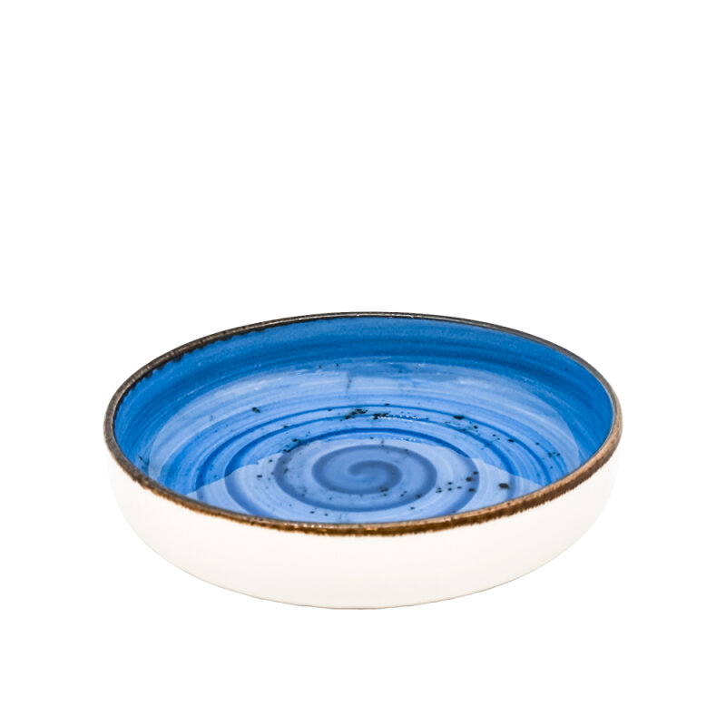 Zest Porcelain Step Çukur Tabak 20 Cm-Paris Mavi - 1