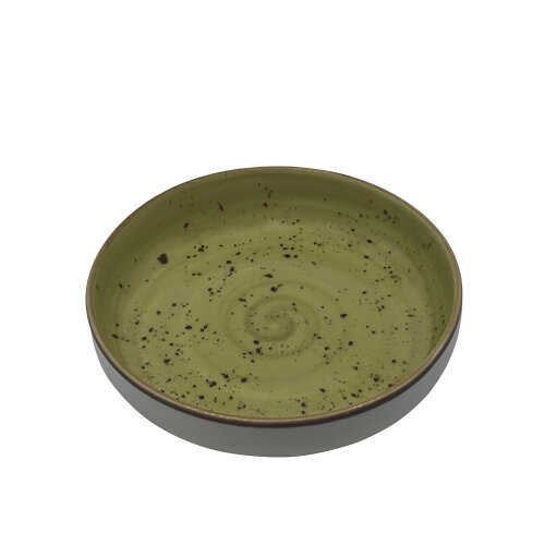 Tulu Porselen Step Çukur Tabak 20cm Reactıve R77 Yeşil STP20CKR77 - TULU PORSELEN