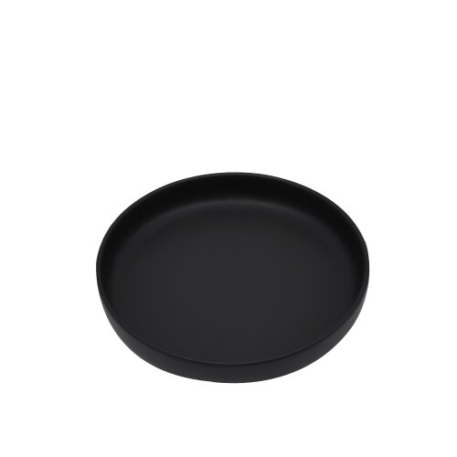 Tulu Porselen Step Çukur Tabak 24 cm Saten Siyah 64 STP24CKST64 - TULU PORSELEN
