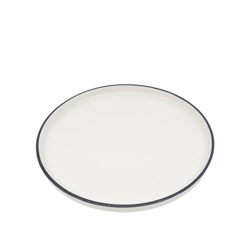 Zest Porcelain Step Tabak 27 Cm-Riva Siyah - ZEST PORCELAIN