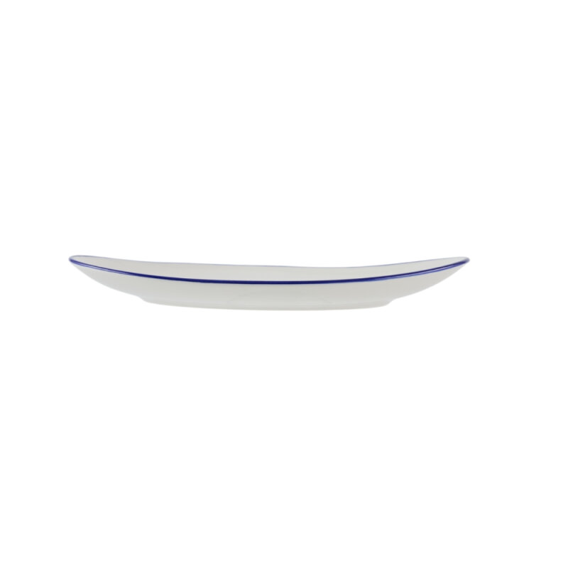 Zest Porcelain Kayık Sunum Tabak 35 Cm-Riva Mavi - 2