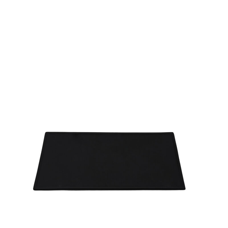 Ultraform Hotel Porselen Dik Dörtgen Sunum Tabak 40 cm Siyah - 1