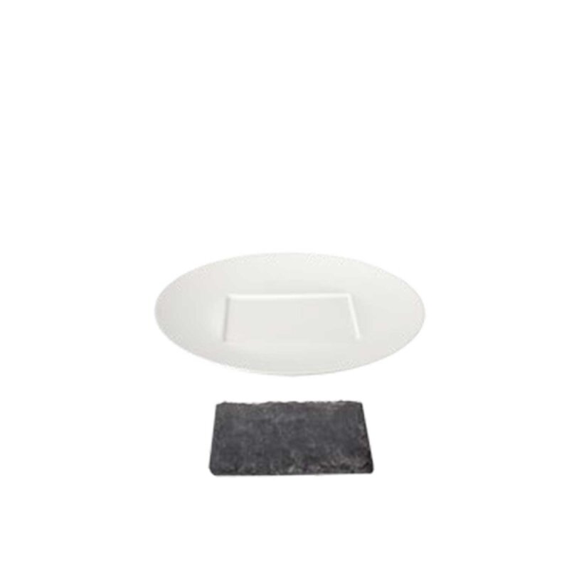 Ultraform Hotel Porselen Dgen Bölmeli Yuvarlak Sunum Tabak 30 cm - 1