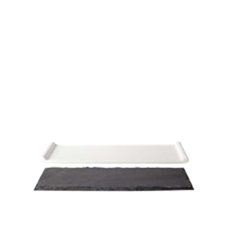 Ultraform Hotel Porselen D.Gen Kulplu Sunum Tabak 40X12.5 cm - 1