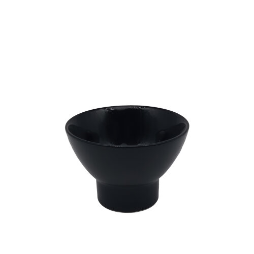 Ultraform Hotel Porselen Ayaklı Minimal Kase 10 cm Siyah - ULTRAFORM PORSELEN