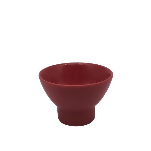 Ultraform Hotel Porselen Ayaklı Minimal Kase 10 cm Kırmızı - ULTRAFORM PORSELEN