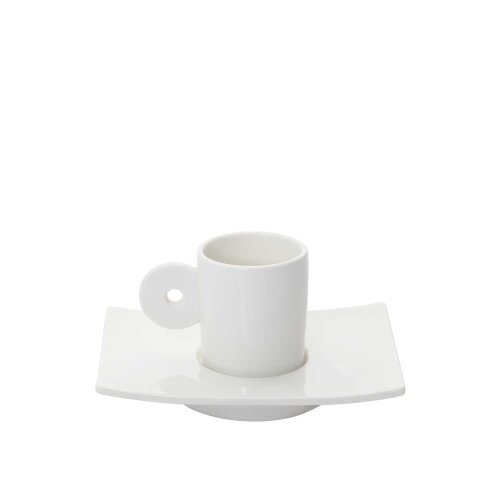 Ultraform Hotel Porselen Kahve Fincan Tabak 17X12 cm 130 cc - ULTRAFORM PORSELEN
