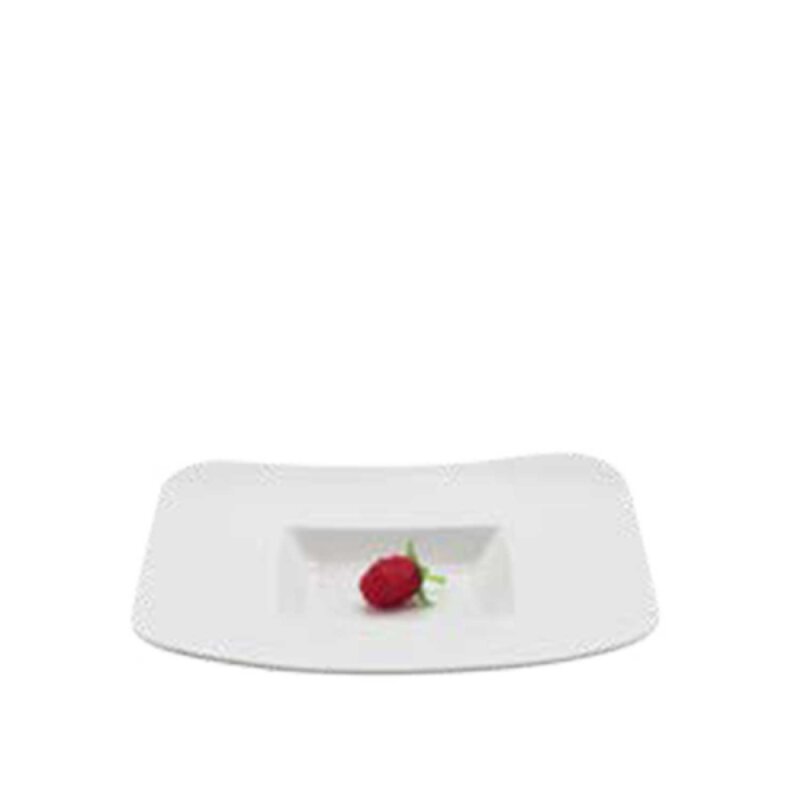 Ultraform Hotel Porselen Makarna Kare Tabak 23X23 cm - 1