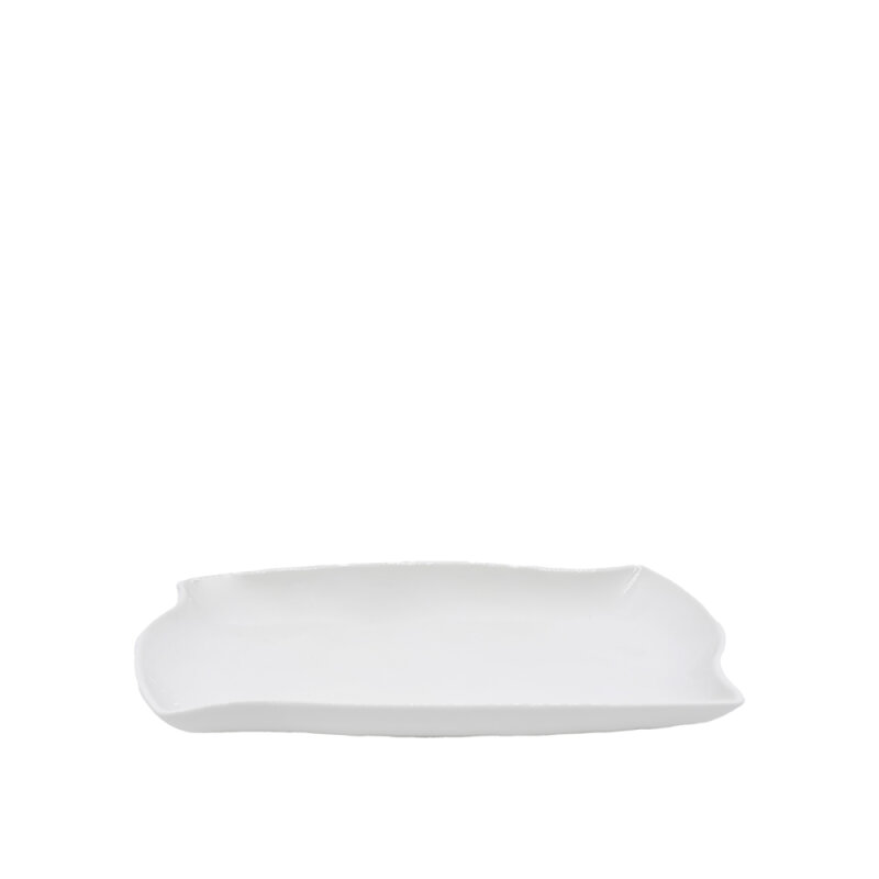 Ultraform Hotel Porselen Yelpaze Kayık Tabak 25X14,5 cm - 1
