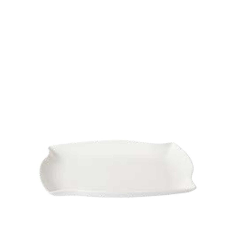 Ultraform Hotel Porselen Yelpaze Kayık Tabak 35X21 cm - 1