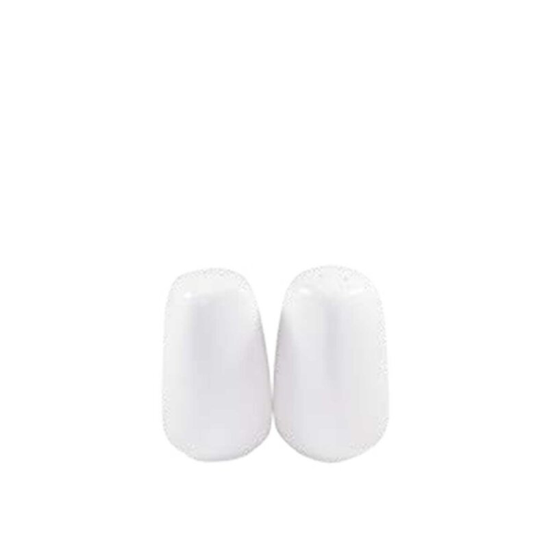 Ultraform Hotel Porselen Köşeli Tuzluk Biberlik Set h 8,5 cm - 1
